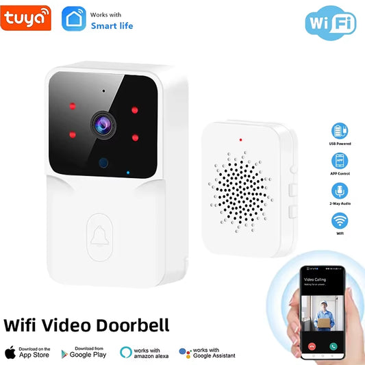 Wireless Video Doorbell Camera WIFI Night Vision Smart Home Security Outdoor