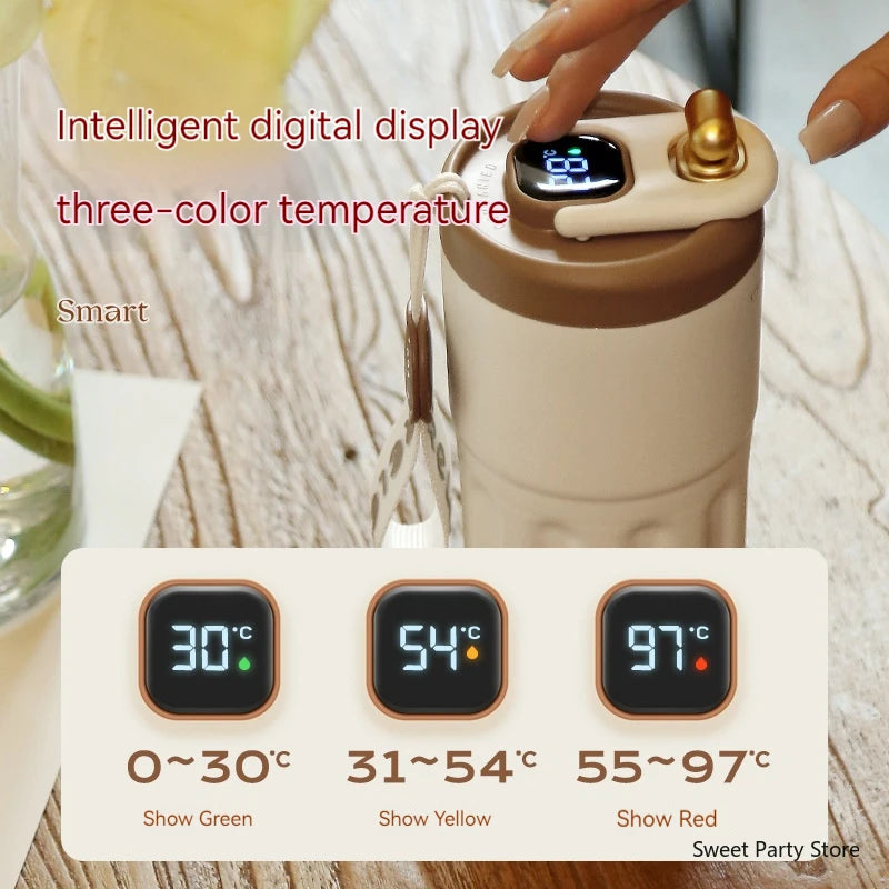 450ML Smart Travel Coffee Mug Display Led Temperature Thermos Mug