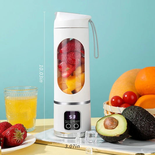 450Ml Fruit Juicer 8 Blades 3 Gears USB Rechargeable Portable Blender