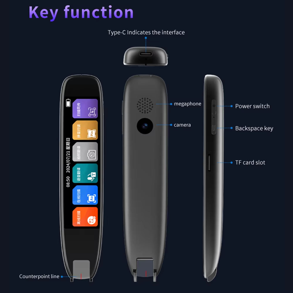 Touchscreen Dictionary Translation Pen Scan Reader Device Text Scanning Reading Translator